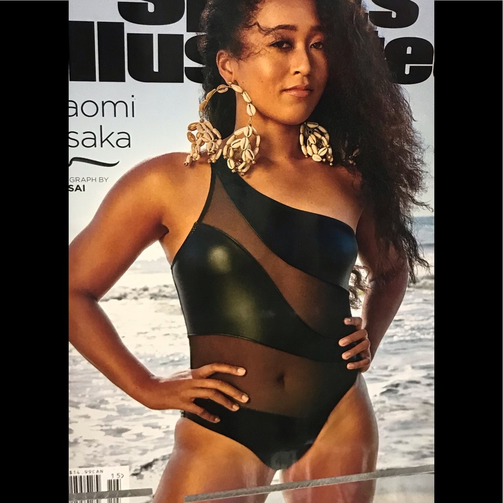 Designer Black Cutout One Piece Swimsuit Illusion One Shoulder